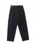 ATON（エイトン）の古着「Wool Tropical Tapered Easy Pants」｜ブラック