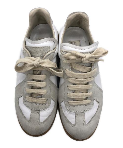 Maison Margiela（メゾンマルジェラ）Maison Margiela (メゾンマルジェラ) ジャーマントレーナースニーカー ホワイト サイズ:36の古着・服飾アイテム