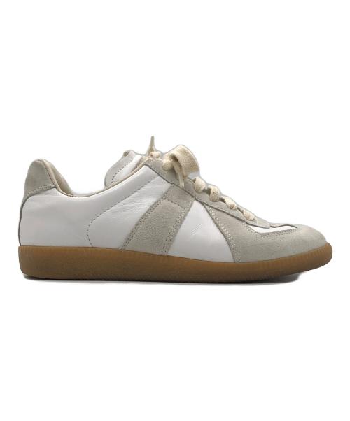 Maison Margiela（メゾンマルジェラ）Maison Margiela (メゾンマルジェラ) ジャーマントレーナースニーカー ホワイト サイズ:36の古着・服飾アイテム