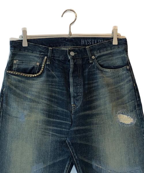 Hysteric Glamour（ヒステリックグラマー）Hysteric Glamour (ヒステリックグラマー) RCR加工 50’S XXデニムストレートパンツ ブルー サイズ:W32の古着・服飾アイテム