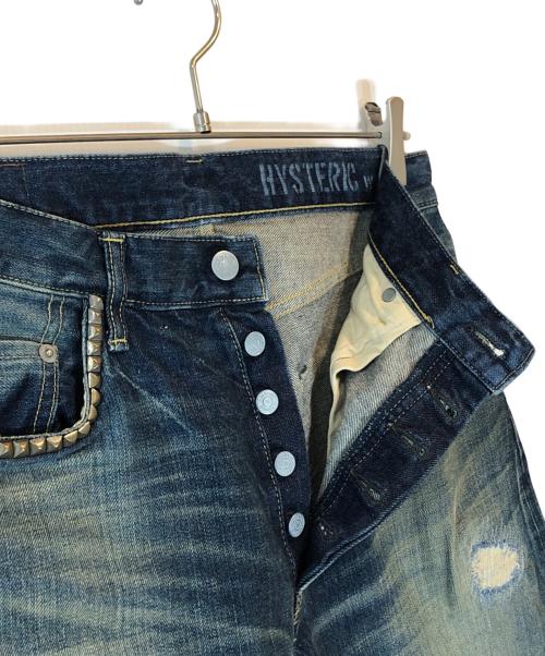Hysteric Glamour（ヒステリックグラマー）Hysteric Glamour (ヒステリックグラマー) RCR加工 50’S XXデニムストレートパンツ ブルー サイズ:W32の古着・服飾アイテム