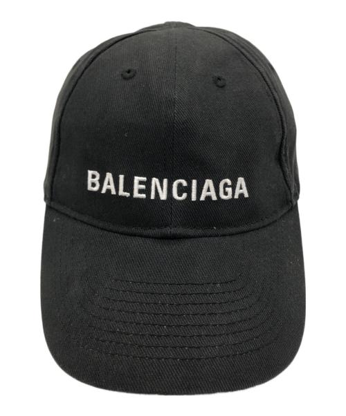 BALENCIAGA（バレンシアガ）BALENCIAGA (バレンシアガ) ベースボールキャップ ブラック サイズ:Lの古着・服飾アイテム