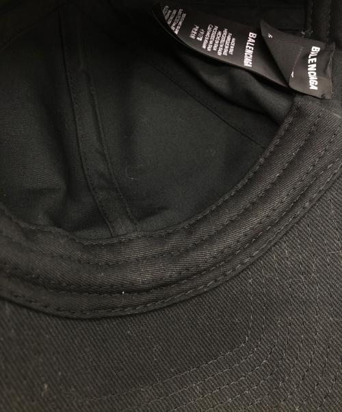 BALENCIAGA（バレンシアガ）BALENCIAGA (バレンシアガ) ベースボールキャップ ブラック サイズ:Lの古着・服飾アイテム