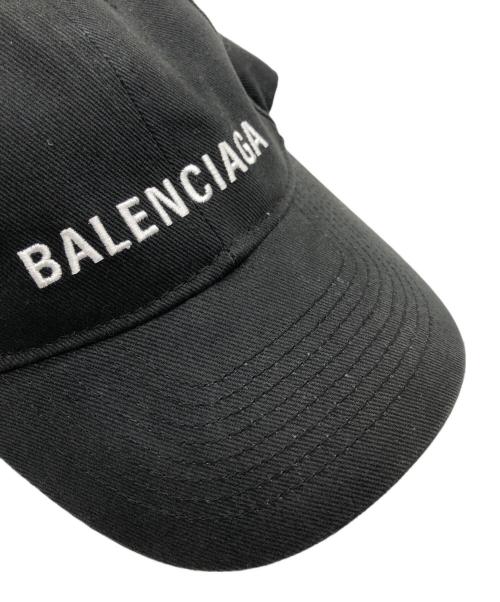 BALENCIAGA（バレンシアガ）BALENCIAGA (バレンシアガ) ベースボールキャップ ブラック サイズ:Lの古着・服飾アイテム