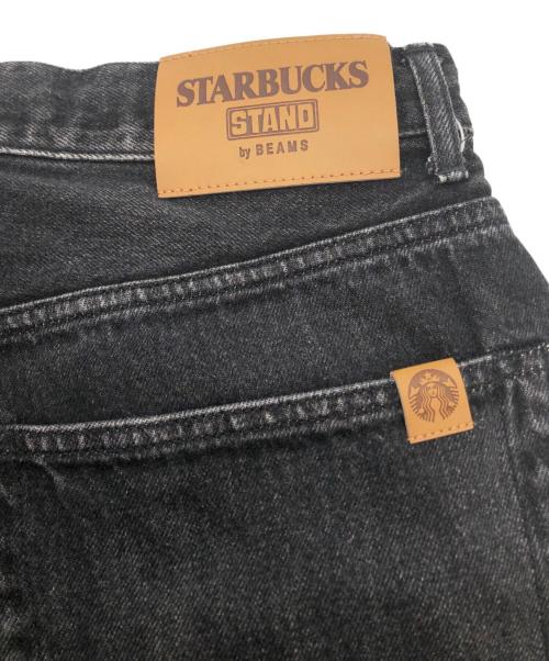 STARBUCKS STAND by BEAMS PLUS（スターバックス スタンド バイ ビームス）STARBUCKS STAND by BEAMS PLUS (スターバックス スタンド バイ ビームス) ブラックデニム ブラック サイズ:Mの古着・服飾アイテム