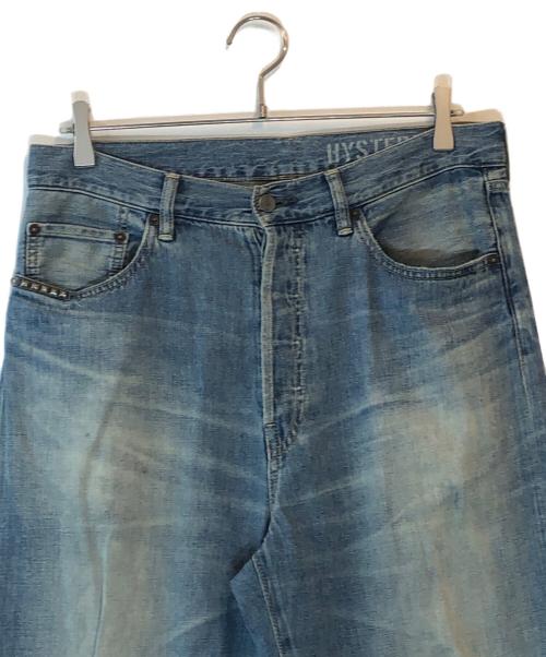 Hysteric Glamour（ヒステリックグラマー）Hysteric Glamour (ヒステリックグラマー) CH加工 バギーパンツ ブルー サイズ:32の古着・服飾アイテム