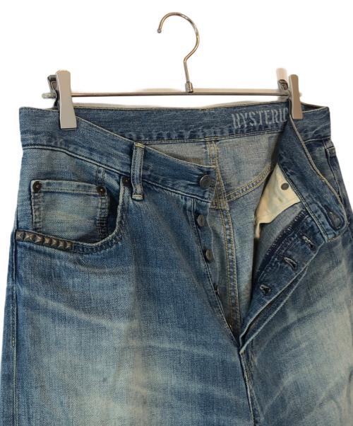 Hysteric Glamour（ヒステリックグラマー）Hysteric Glamour (ヒステリックグラマー) CH加工 バギーパンツ ブルー サイズ:32の古着・服飾アイテム