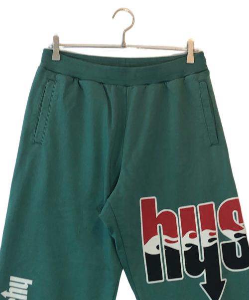 Hysteric Glamour（ヒステリックグラマー）Hysteric Glamour (ヒステリックグラマー) HYS FLARE LOGO スウェットパンツ グリーン サイズ:Lの古着・服飾アイテム