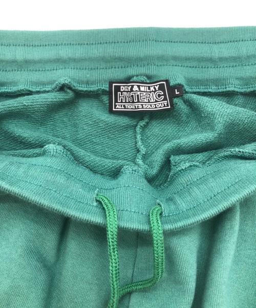 Hysteric Glamour（ヒステリックグラマー）Hysteric Glamour (ヒステリックグラマー) HYS FLARE LOGO スウェットパンツ グリーン サイズ:Lの古着・服飾アイテム