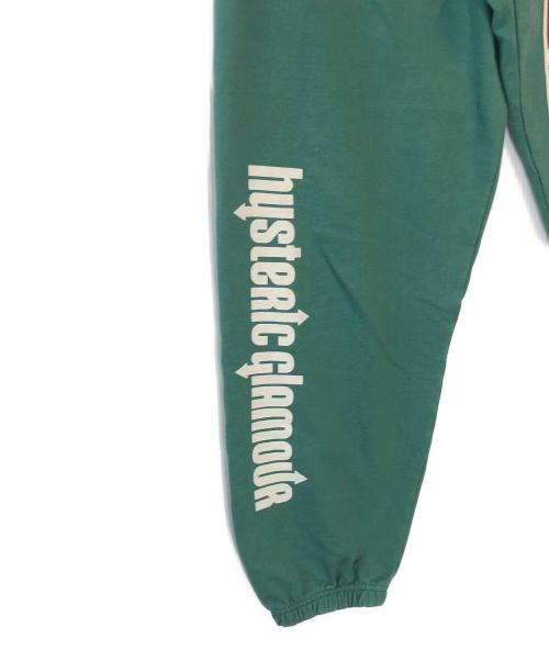 Hysteric Glamour（ヒステリックグラマー）Hysteric Glamour (ヒステリックグラマー) HYS FLARE LOGO スウェットパンツ グリーン サイズ:Lの古着・服飾アイテム