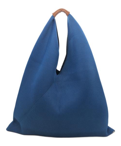 MM6 Maison Margiela（エムエムシックスメゾンマルジェラ）MM6 Maison Margiela (エムエムシックスメゾンマルジェラ) ジャパニーズメッシュトートバッグ ブルーの古着・服飾アイテム