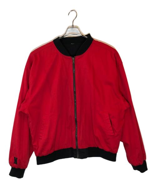 NO BRAND（ノーブランド）NO BRAND (ノーブランド) リバーシブルジャケット   レッド×ブラック サイズ:XXLの古着・服飾アイテム