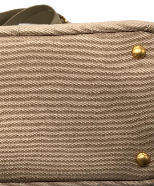 PRADA（プラダ）PRADA (プラダ) 2WAYカナバハンドバッグ ベージュの古着・服飾アイテム