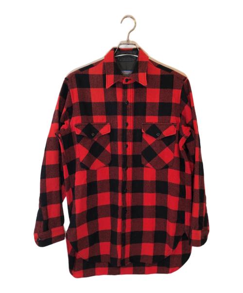 PENDLETON（ペンドルトン）PENDLETON (ペンドルトン) ブロックチェックシャツ レッド サイズ:Mの古着・服飾アイテム