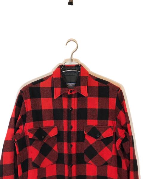 PENDLETON（ペンドルトン）PENDLETON (ペンドルトン) ブロックチェックシャツ レッド サイズ:Mの古着・服飾アイテム