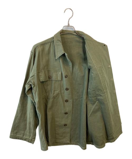 US ARMY（ユーエスアーミー）US ARMY (ユーエスアーミー) ミリタリーシャツ オリーブ サイズ:Mの古着・服飾アイテム