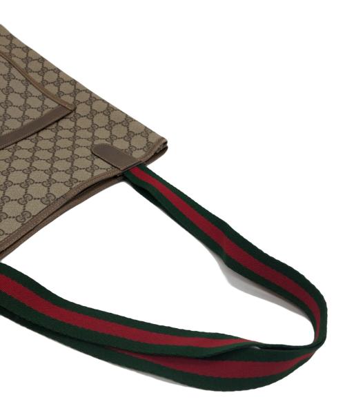 GUCCI（グッチ）GUCCI (グッチ) レザートートバッグ ベージュの古着・服飾アイテム