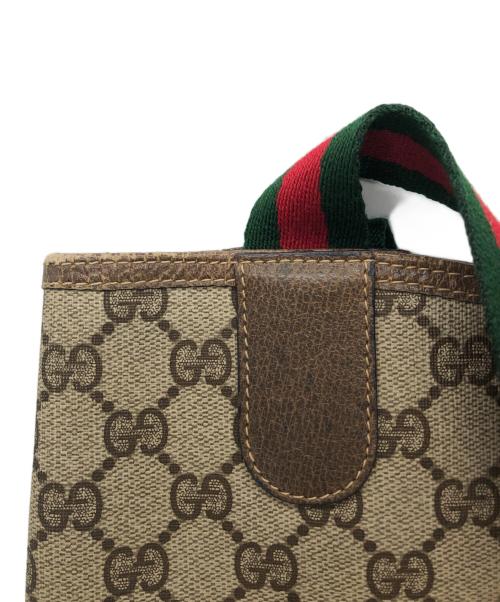 GUCCI（グッチ）GUCCI (グッチ) レザートートバッグ ベージュの古着・服飾アイテム