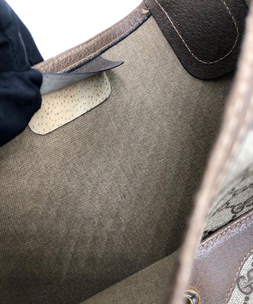 GUCCI（グッチ）GUCCI (グッチ) レザートートバッグ ベージュの古着・服飾アイテム