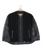 FACETASMファセッタズム）の古着「ZIPPER SHERPA QUILTED LINER JACKET」｜ブラック