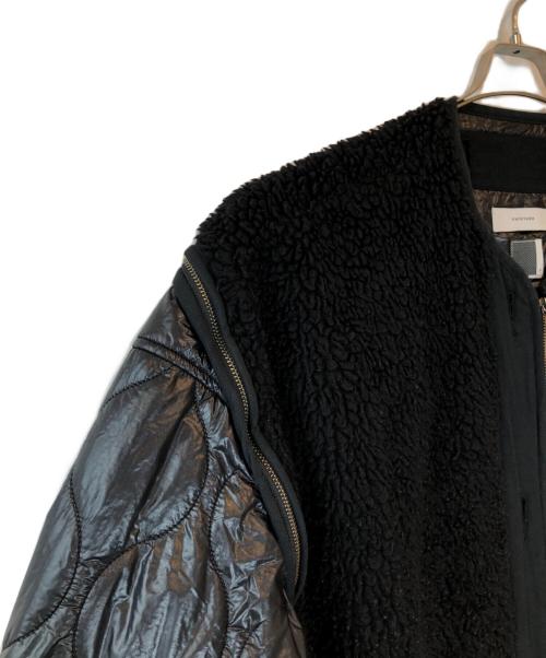 FACETASM（ファセッタズム）FACETASM (ファセッタズム) ZIPPER SHERPA QUILTED LINER JACKET ブラック サイズ:4の古着・服飾アイテム
