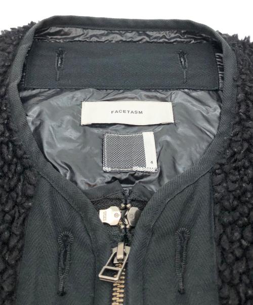 FACETASM（ファセッタズム）FACETASM (ファセッタズム) ZIPPER SHERPA QUILTED LINER JACKET ブラック サイズ:4の古着・服飾アイテム