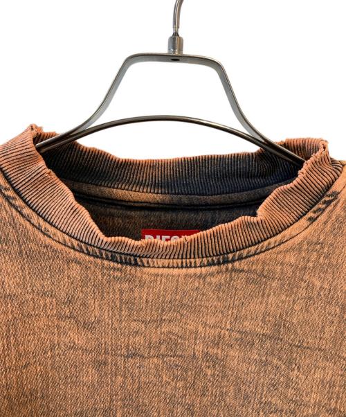 DIESEL（ディーゼル）DIESEL (ディーゼル) D-KRIB-NE スウェット オレンジ サイズ:Lの古着・服飾アイテム