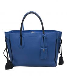 LONGCHAMP（ロンシャン）の古着「ペネロペトート」｜ブルー