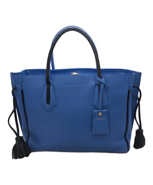 LONGCHAMP（ロンシャン）LONGCHAMP (ロンシャン) ペネロペトート ブルーの古着・服飾アイテム