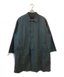 ATON（エイトン）の古着「Air weather Balmacaan Coat」｜グリーン
