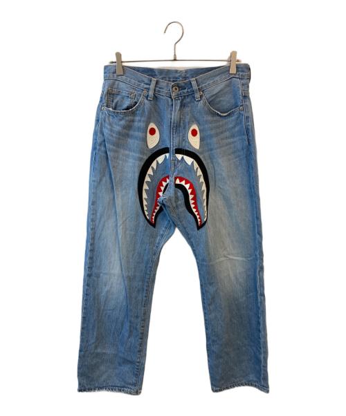 A BATHING APE（アベイシングエイプ）A BATHING APE (アベイシングエイプ) デニムパンツ インディゴ サイズ:Mの古着・服飾アイテム