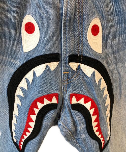 A BATHING APE（アベイシングエイプ）A BATHING APE (アベイシングエイプ) デニムパンツ インディゴ サイズ:Mの古着・服飾アイテム
