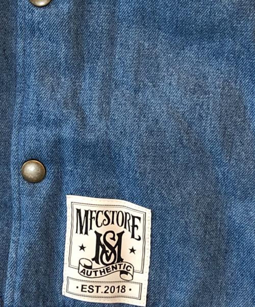MFC STORE（エムエフシーストア）MFC STORE (エムエフシーストア) デニムコーチジャケット ブルー サイズ:S 未使用品の古着・服飾アイテム