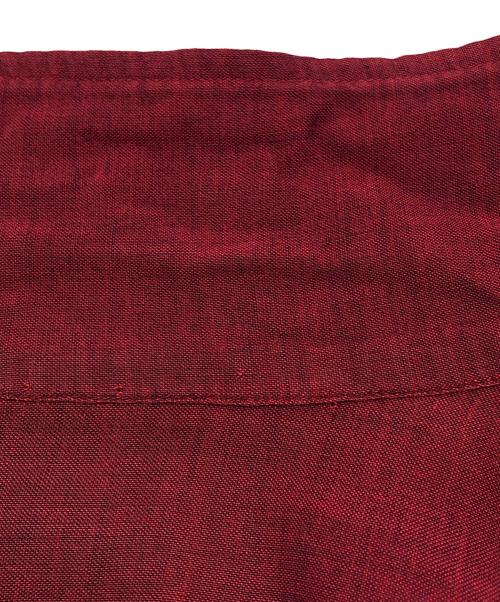 ARROW（アロー）ARROW (アロー) 開襟シャツ レッド サイズ:MEDIUMの古着・服飾アイテム