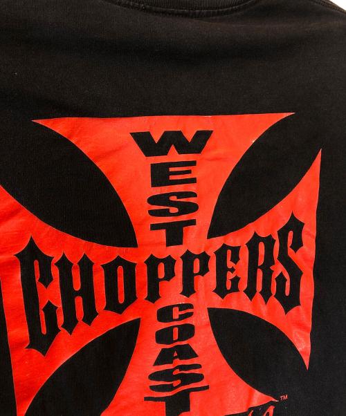 westcoastchoppers（ウエスト・コースト・チョッパーズ）westcoastchoppers (ウエスト・コースト・チョッパーズ) 2003 Front Emblem Flame L/S Tee ブラック サイズ:XLの古着・服飾アイテム