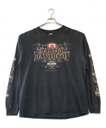 HARLEY-DAVIDSON（ハーレーダビッドソン）の古着「ロングスリーブカットソー」｜グレー