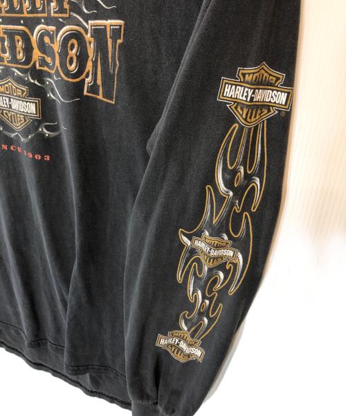 HARLEY-DAVIDSON（ハーレーダビッドソン）HARLEY-DAVIDSON (ハーレーダビッドソン) ロングスリーブカットソー グレー サイズ:XLの古着・服飾アイテム