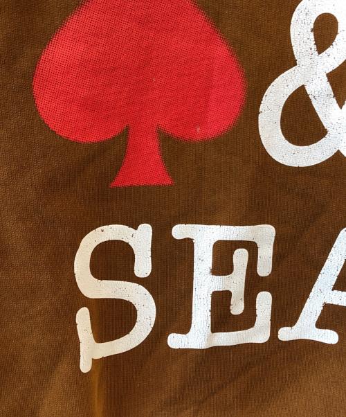 WIND AND SEA（ウィンダンシー）WIND AND SEA (ウィンダンシー) CREWNECK SWEATSHIRT(SPADE) ブラウン サイズ:Lの古着・服飾アイテム