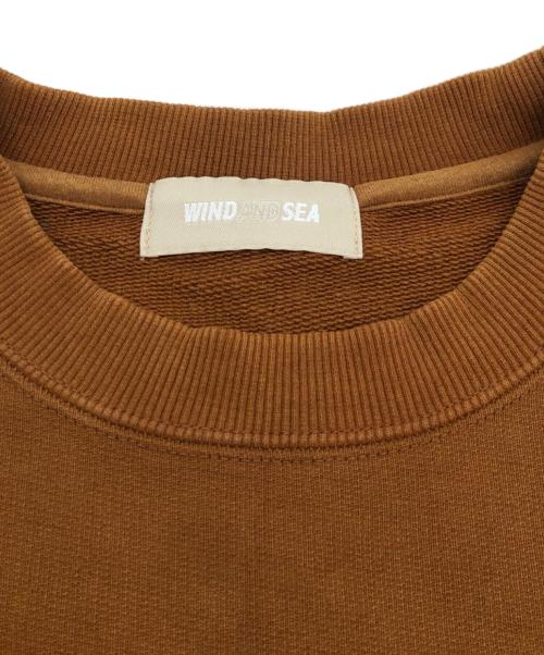 WIND AND SEA（ウィンダンシー）WIND AND SEA (ウィンダンシー) CREWNECK SWEATSHIRT(SPADE) ブラウン サイズ:Lの古着・服飾アイテム