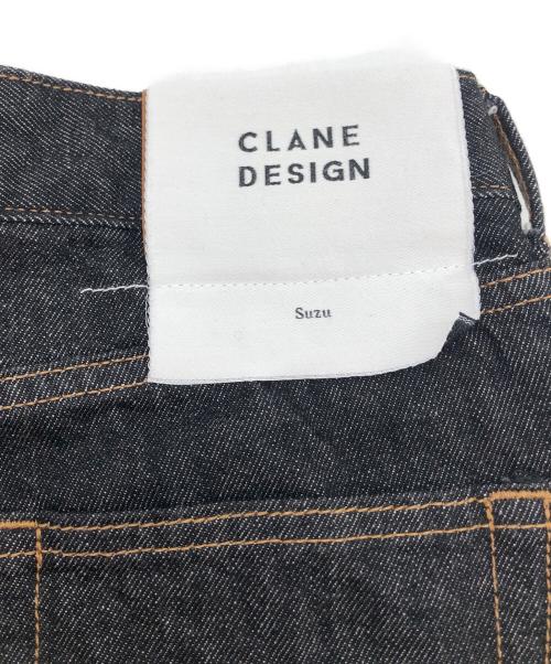CLANE（クラネ）CLANE (クラネ) TUCK WIDE DENIM PANTS ブラック サイズ:1の古着・服飾アイテム