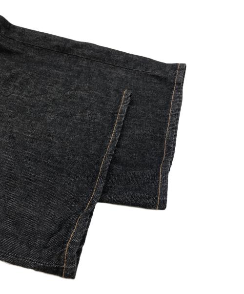 CLANE（クラネ）CLANE (クラネ) TUCK WIDE DENIM PANTS ブラック サイズ:1の古着・服飾アイテム