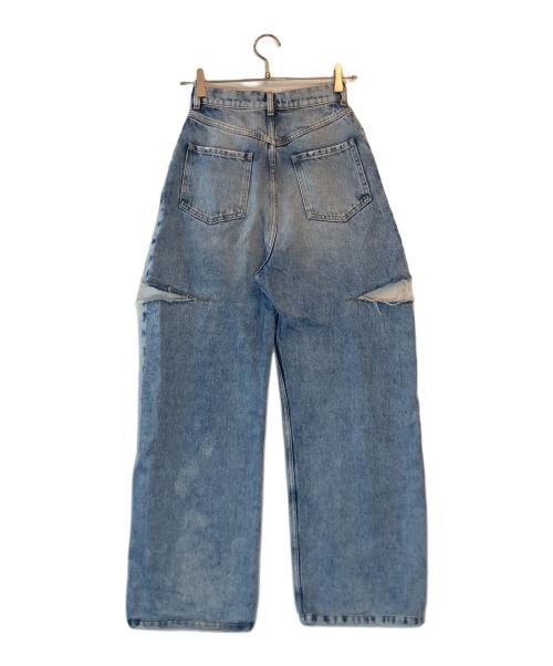 Maison Margiela（メゾンマルジェラ）Maison Margiela (メゾンマルジェラ) スラッシュディテールデニムパンツ ブラック サイズ:36の古着・服飾アイテム