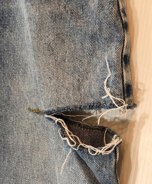 Maison Margiela（メゾンマルジェラ）Maison Margiela (メゾンマルジェラ) スラッシュディテールデニムパンツ ブラック サイズ:36の古着・服飾アイテム