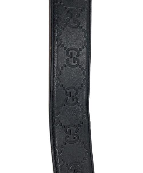 GUCCI（グッチ）GUCCI (グッチ) インターロッキンGベルト ブラック サイズ:80・32の古着・服飾アイテム