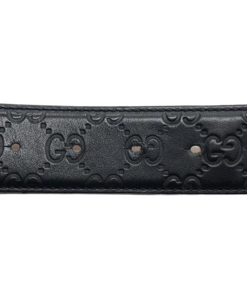 GUCCI（グッチ）GUCCI (グッチ) インターロッキンGベルト ブラック サイズ:80・32の古着・服飾アイテム