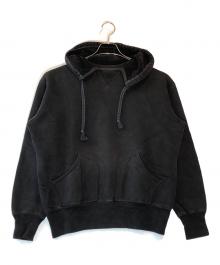 POWER WEAR×freewheelers（パワーウェア×フリーホイーラーズ）の古着「裏起毛後付けパーカー」｜ブラック