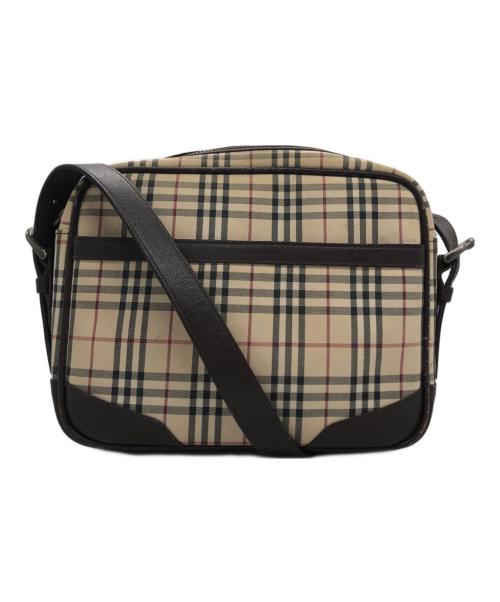BURBERRY（バーバリー）BURBERRY (バーバリー) ノヴァチェックショルダーバッグ ベージュ×ブラウンの古着・服飾アイテム