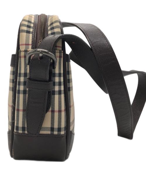 BURBERRY（バーバリー）BURBERRY (バーバリー) ノヴァチェックショルダーバッグ ベージュ×ブラウンの古着・服飾アイテム