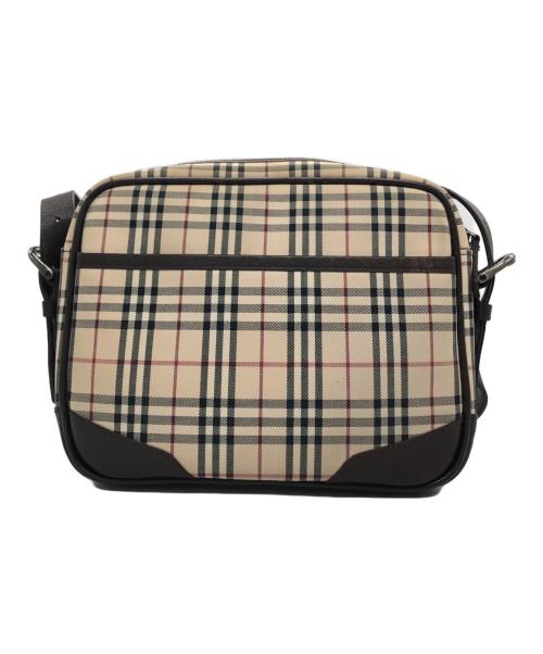 BURBERRY（バーバリー）BURBERRY (バーバリー) ノヴァチェックショルダーバッグ ベージュ×ブラウンの古着・服飾アイテム