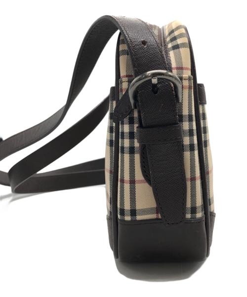 BURBERRY（バーバリー）BURBERRY (バーバリー) ノヴァチェックショルダーバッグ ベージュ×ブラウンの古着・服飾アイテム